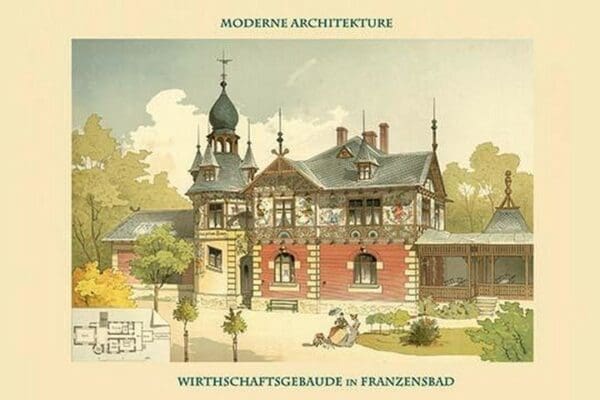 Science Building - Franzenbad by Gustav Wiedermann - Art Print