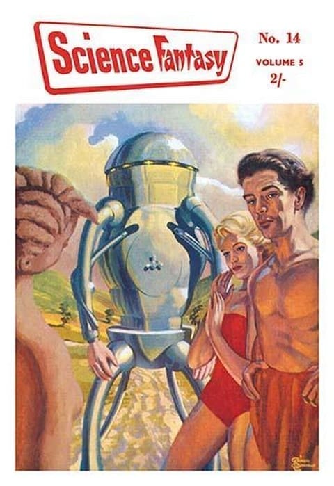 Science Fantasy: Robot with Human Friends - Art Print