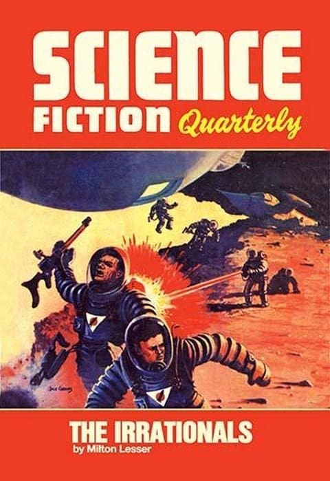 Science Fiction Quarterly: Astronaut Battle - Art Print