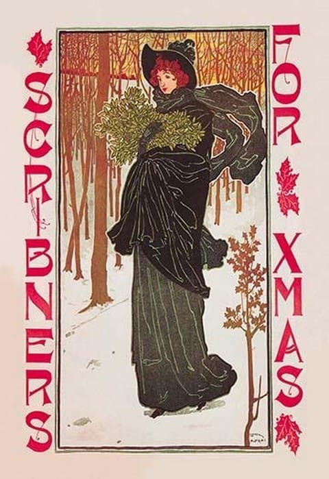 Scribner's for Xmas by Louis Rhead - Art Print