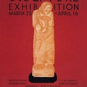 Sculpture Exhibition: WPA Federal Art Project by Vera Bock - Art Print