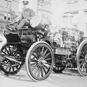 Searchlight on Horse Drawn Steam Boiler Fire Truck - Art Print