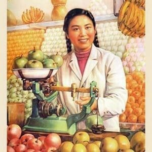 Selling the Fruits - Art Print