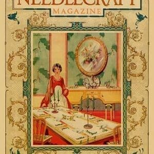 Setting the table with linen by Needlecraft Magazine - Art Print