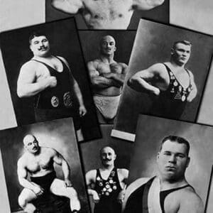 Seven Bodybuilding Champions - Art Print