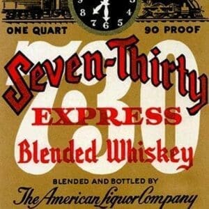 Seven-Thirty Express Blended Whiskey - Art Print