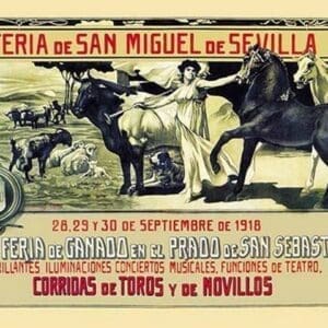 Sevilla Feria de San Miguel by Grant Hamilton - Art Print