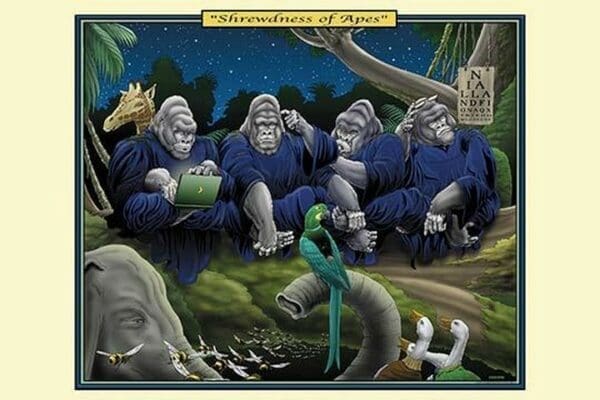 Shrewdness of Apes by Richard Kelly - Art Print