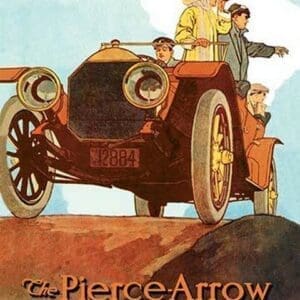 Sightseeing from the Pierce-Arrow - Art Print