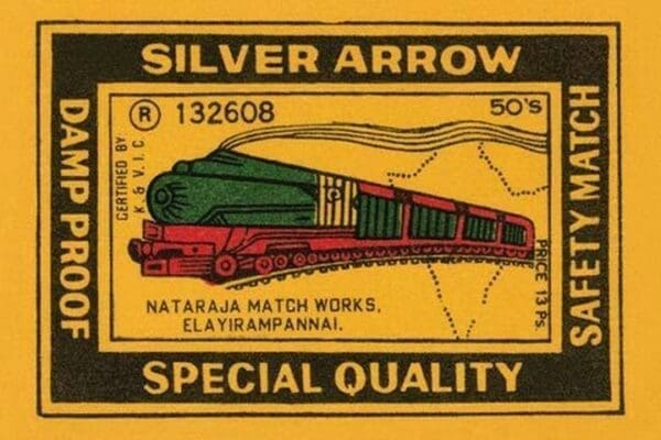 Silver Arrow Safety Matches - Art Print