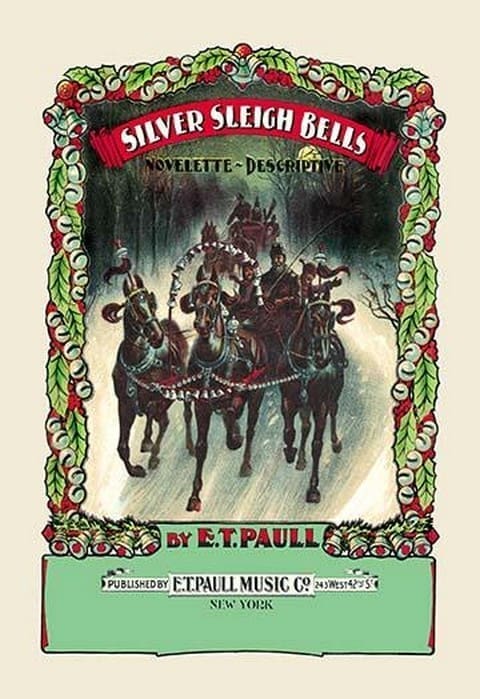 Silver Sleigh Bells - Art Print