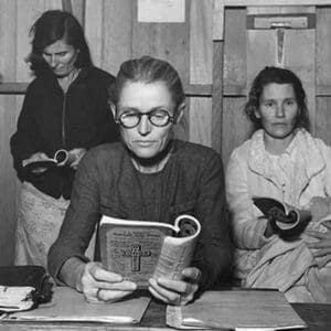 Singing Hymns by Dorothea Lange - Art Print