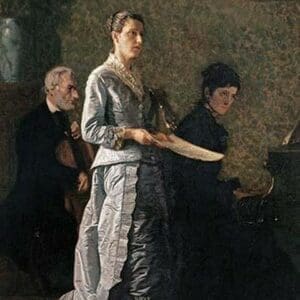 Singing a Pathetic Song by Thomas Eakins - Art Print