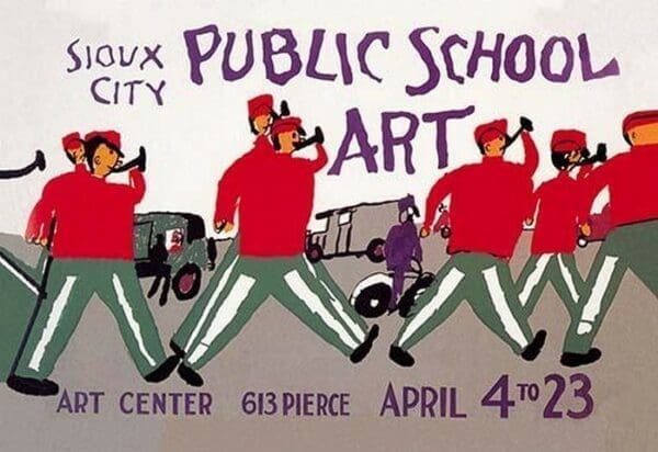 Sioux City Public School Art by WPA - Art Print