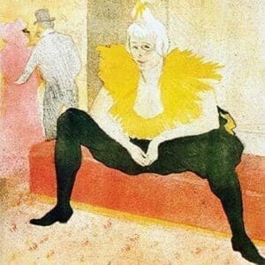 Sitting Clown by Henri de Toulouse-Lautrec - Art Print