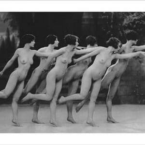 Six Nude Dancers - Art Print