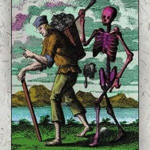 Skeleton and Peasant - Art Print