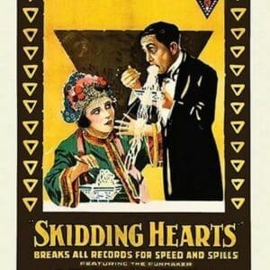 Skidding Hearts by Mack Sennett - Art Print