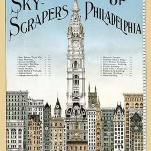 Sky Scrapers of Philadelphia - Art Print