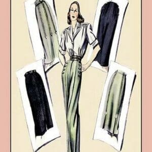 Slacks and Skirt for Summer Wear - Art Print