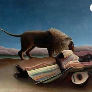 Sleeping Gypsy by Henri Rousseau - Art Print