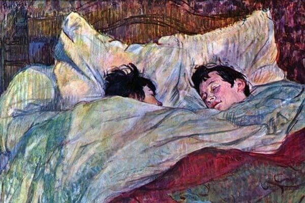 Sleeping by Henri de Toulouse-Lautrec - Art Print