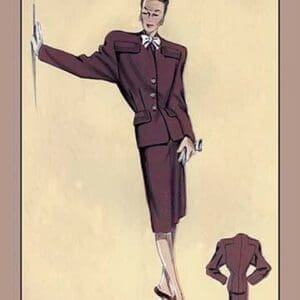 Smart Classic Suit With Raglan Sleeves - Art Print