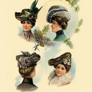 Smart Winter Hats - Art Print