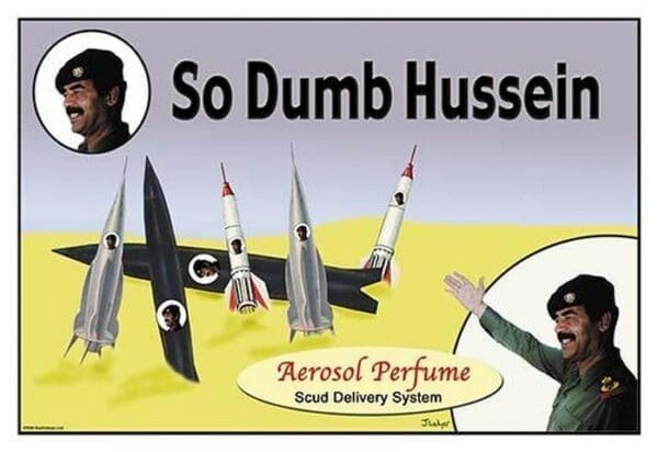 So Dumb Hussein by Wilbur Pierce - Art Print