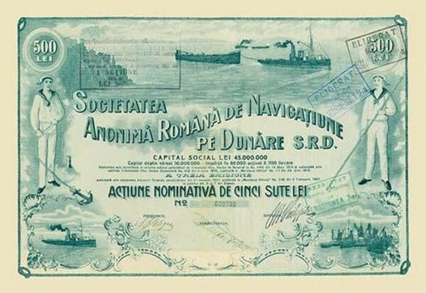 Societatea Anonima Romana de Navigatiune - Art Print