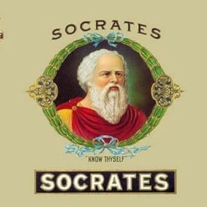 Socrates Cigars - 'Know Thyself' - Art Print