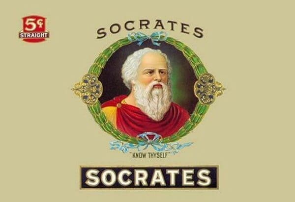 Socrates Cigars - 'Know Thyself' - Art Print