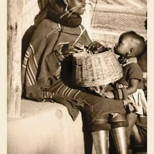 South African Mother and Child by Leon V. Kofod - Art Print