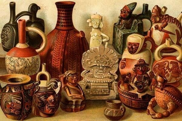 South American Indian Antiquities by Friedrich Wilhelm Kuhnert #2 - Art Print