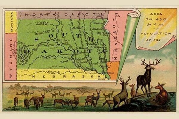 South Dakota by Arbuckle Brothers - Art Print