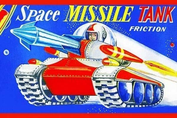 Space Missile Tank - Art Print