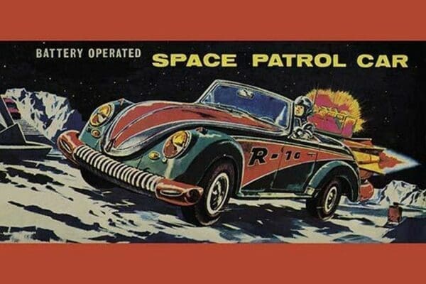 Space Patrol Car - Art Print