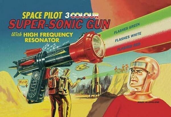 Space Pilot Super-Sonic Gun - Art Print