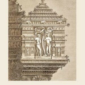 Specimen of Hindu Sculpture by Baron de Montalemert - Art Print