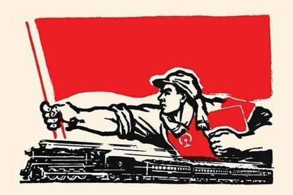 Speeding Like the Trains by Chinese Government - Art Print