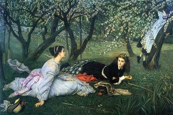 Springtime by James Tissot - Art Print