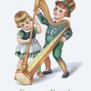 St. Patrick's Day Children - Art Print