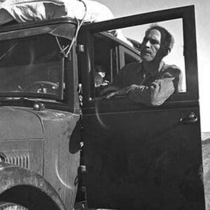 Stalled in the Desert by Dorothea Lange - Art Print