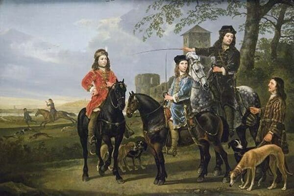 Starting the Hunt by Aelbert Cuyp - Art Print