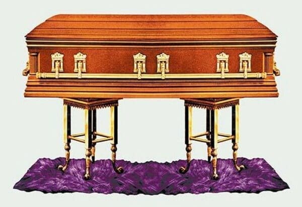 State Bronze Casket - Art Print