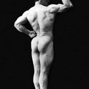 Statuesque Back and Arm Curl - Art Print