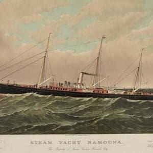 Steam yacht Namouna - Art Print