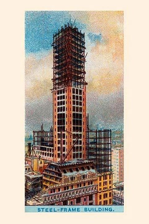 Steel - Frame Building - Art Print