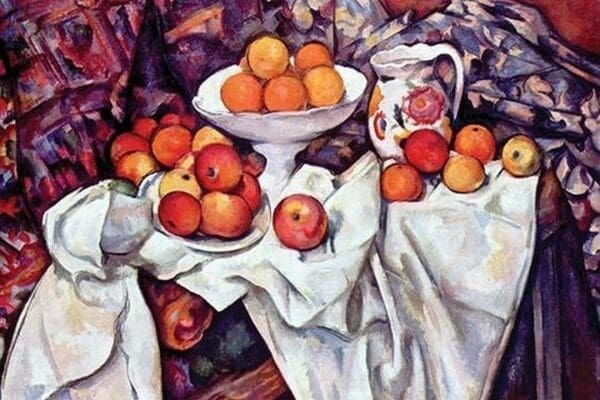 Still Life With Apples & Oranges by Paul Cezanne - Art Print