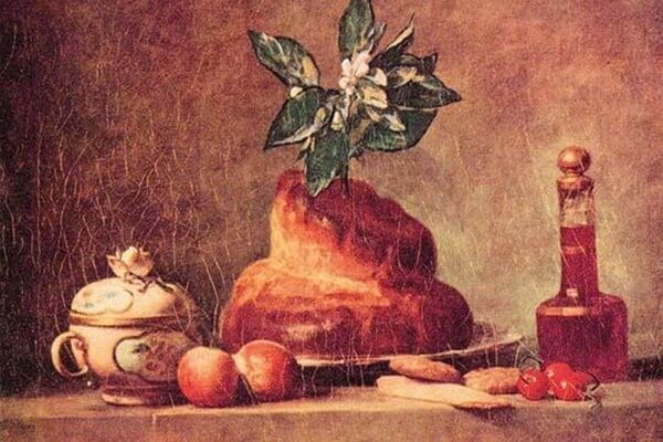 Still Life with Brioche by Jean Chardin - Art Print